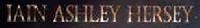 Logo Iain Ashley Hersey